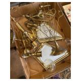 Brass wall decor and candle holders