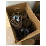 Five throw rugs are very sizes all  have the same