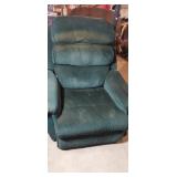 Sears, roebuck green polyester recliner (rough
