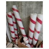 5 blow mold candy canes lighted 40" tall ( no