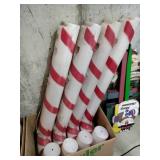 4 blow mold candy canes lighted 40" tall ( no