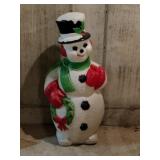 Blow  Mold snowman with Christmas wreath 44 in