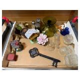 Assorted Vintage Glass & Decorative Items