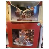 Porcelain lighted house and village collection by