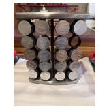 Olde Thompson Metal Spice Carousel with Bottles ï¿½