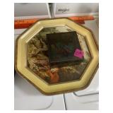 Decorative two sided tin and small plastic