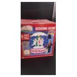 Inflatable 6ft rotating globe "Berry Christmas "
