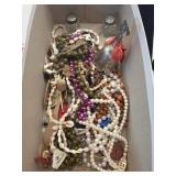 Jewelry Assortment, Silverplate bell, misc stuff