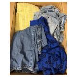 Box Lot of Vintage Womenï¿½s Clothing & Textiles