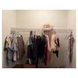 Everything on Closet Shelf. Clothing, Hats,