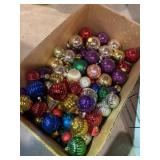 Box lot full of various Christmas ornaments