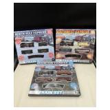 Three Assorted Train Sets