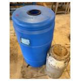 Rain Barrel and Milk Can