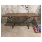 Vintage Metal Folding Camping Table