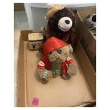 Gold tooth, bear, and happy bear with hat