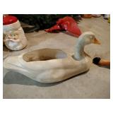 Blow mold swan planter
