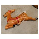 Blow mold  lighted reindeer 1977