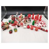 Vintage Christmas novelty candles