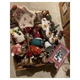 Flat of Christmas decor and keepsakes