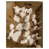 Ceramic unpainted ornaments