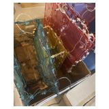 Light up wire mesh Christmas present lawn