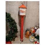 Blown mold Noel porch post( no bottom)  lighted