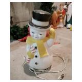 Blow mold snowman 14".  lighted
