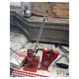 Saw chain breaker & spinner combo tool w/chains