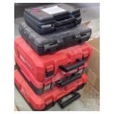 Empty Milwaukee and other tool cases