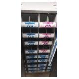 Stackable plastic bolt bins with lovk