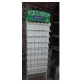 Seed shop store display shelf  metal base