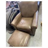 Cushion chair with ottoman