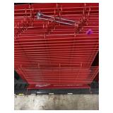 10 red wire pegboard shelves 2ï¿½ x 2ï¿½ with solid