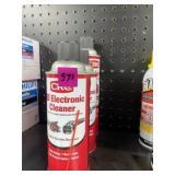Two cans of QD electric cleaner, and one can of