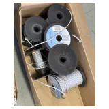 Partial spools of starter rope