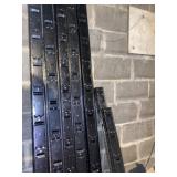 10 72 inch utility shelf ends and two short