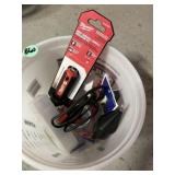 Bucket of various tools