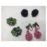 West Germany beaded earrings