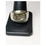 Silver  ring.  Marked Mexico.     Size 11