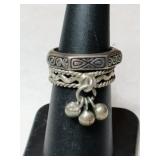 Silver bands ring.  Size 6.   .235oz