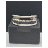 Navajo Sterling 3 wire Cuff Bracelet 26 grams