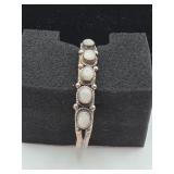 Sterling and Moonstone Bracelet 17.5 grams