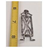 Silver Brooch unmarked 7 grams