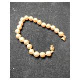 Monet faux Pearl bracelet