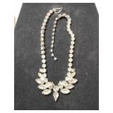 Eisenberg ice clear rhinestone necklace