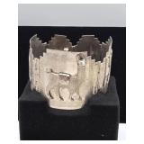 Peruvian Silver Llama Bracelet 41 grams
