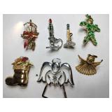 Christmas brooches