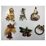 Christmas brooches