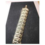 Gold tone link costume bracelet