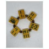 Bakelite Mahjong tile bracelet